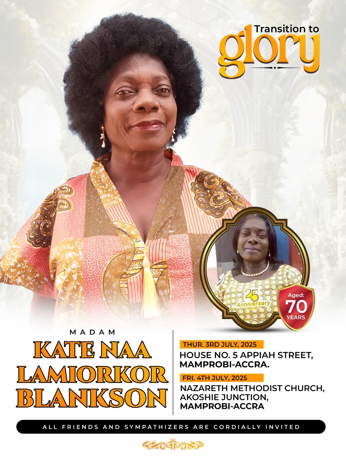 Lamiorkor Blankson memorial photo