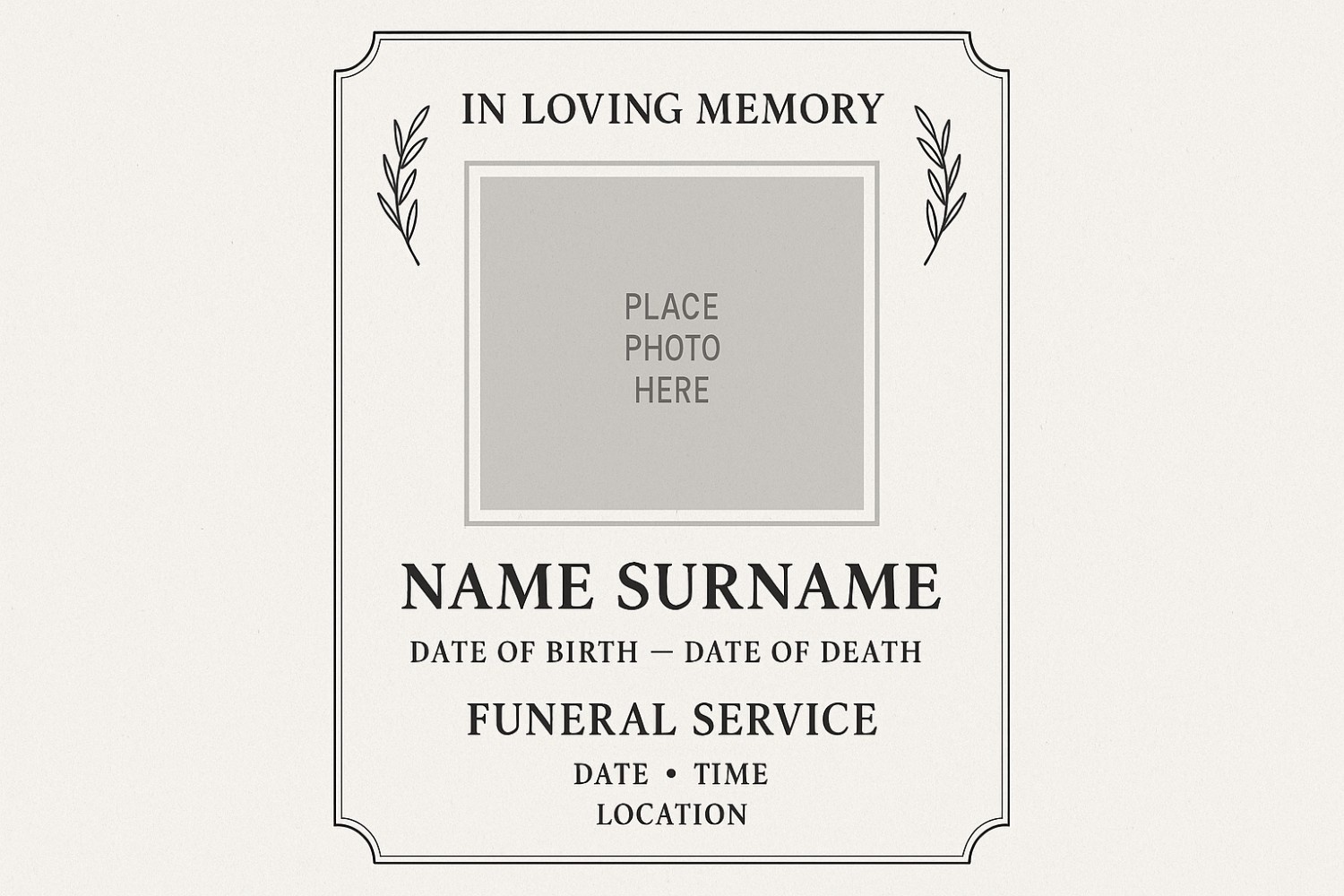 Funeral poster templates: Free and simple ways to honour your loved ones