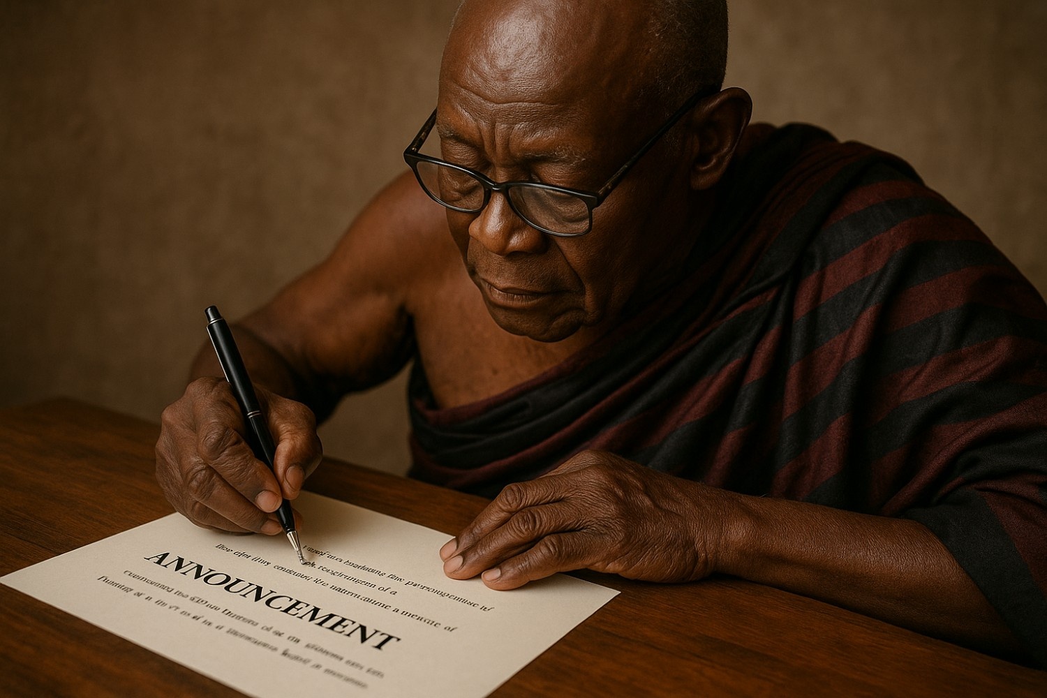 Tradition and modern support in Ghanaian funeral announcement letters