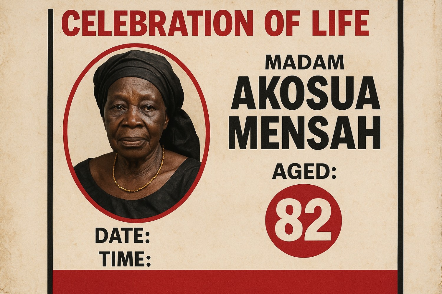Funeral poster design in Ghana: Tradition, identity, and modern solutions