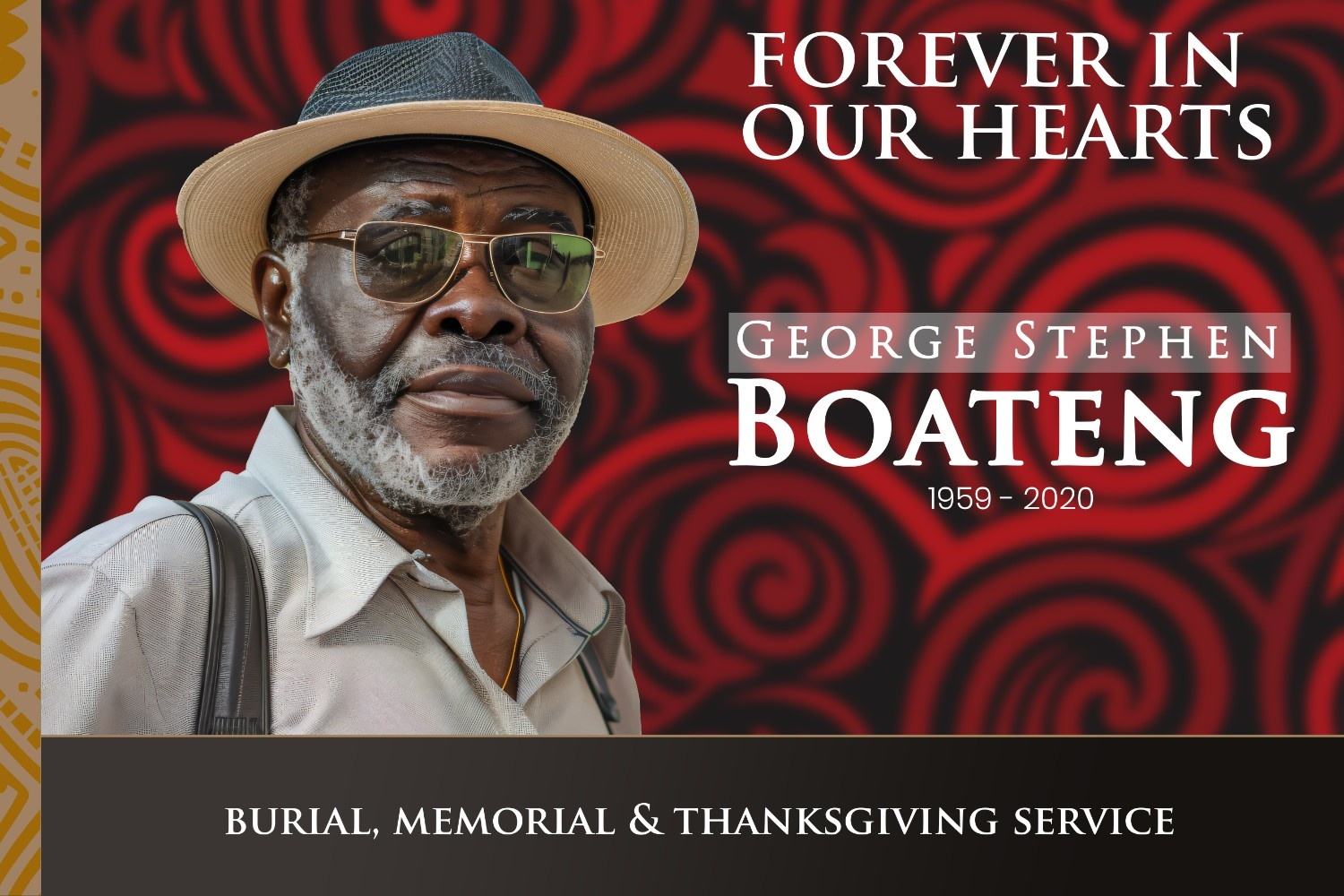 Creating funeral brochure covers in Ghana: Honouring a life lived