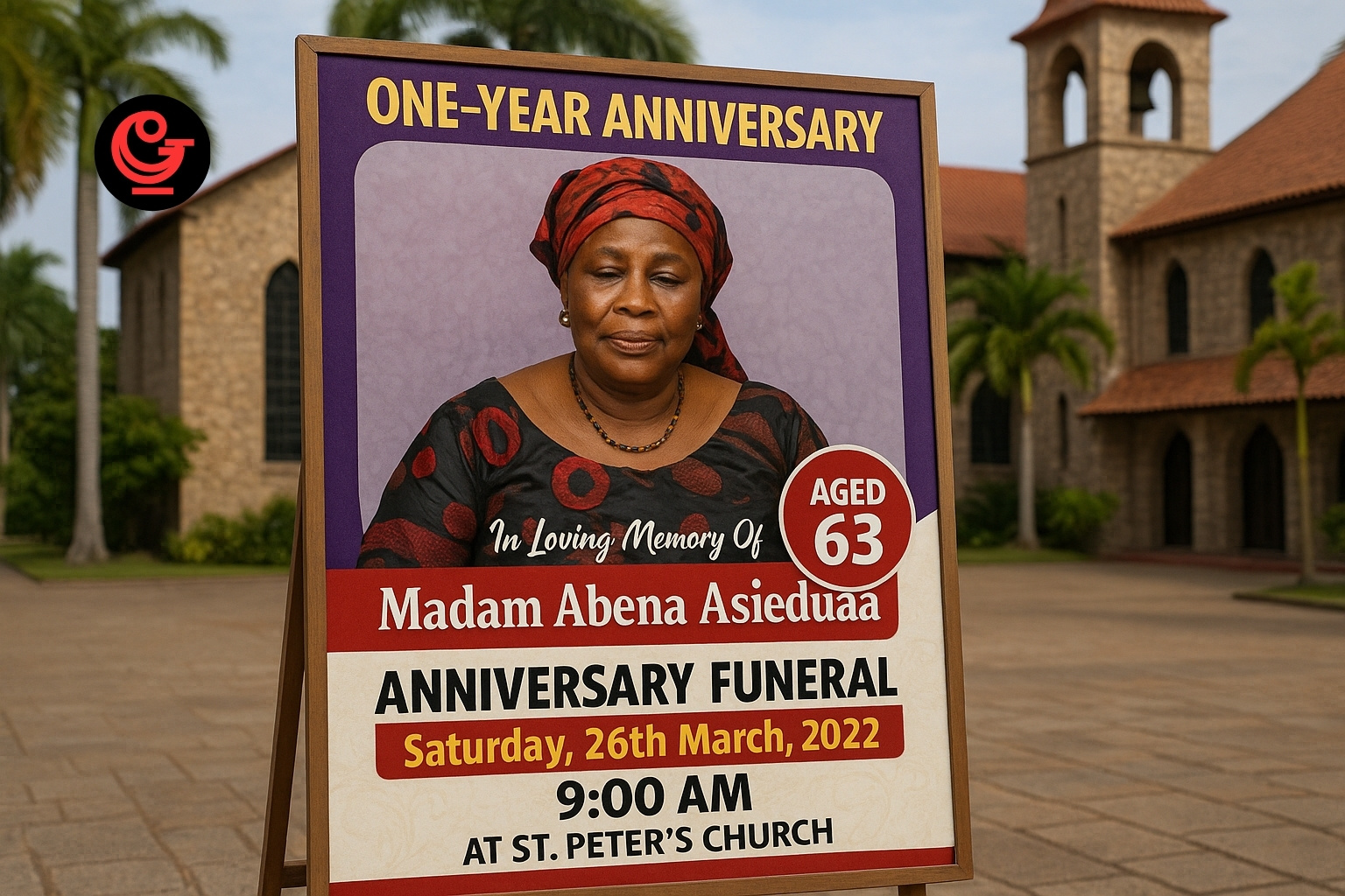 One-year anniversary funeral posters in Ghana: Preserving memories