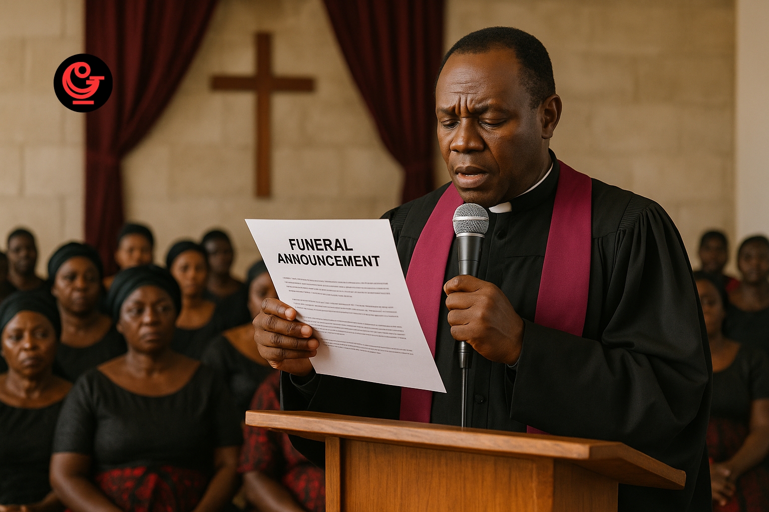 Funeral announcement letter to church: Tradition and modern support in Ghana