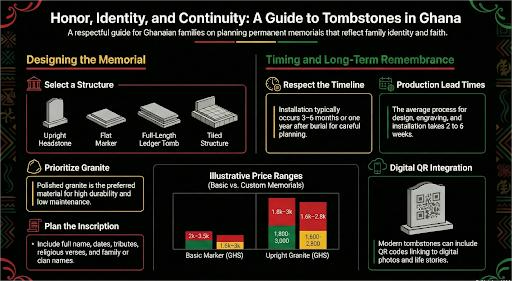 Tombstones in Ghana: Types, Materials, Prices & Timing